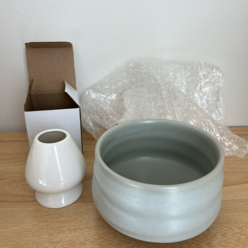 Matcha bowl set (bowl + whisk holder)
